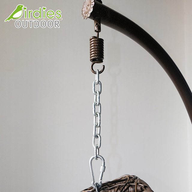 Balanço da cadeira de vime ao ar livre do jardim do balcão do ovo da fábrica dos passarinhos