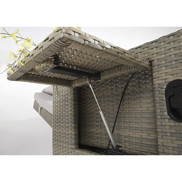 Birdies Fábrica de Venda Quente Dimensões Duplo Plástico Ao Ar Livre Rattan Praia Espreguiçadeira