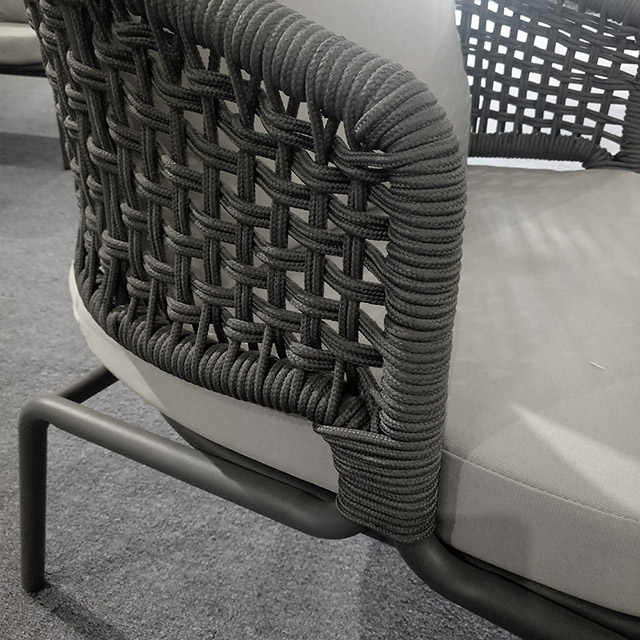 Birdies Novo Modelo Atacado Alumínio Corda Ao Ar Livre Mobiliário Conjunto de Sofá de Jardim