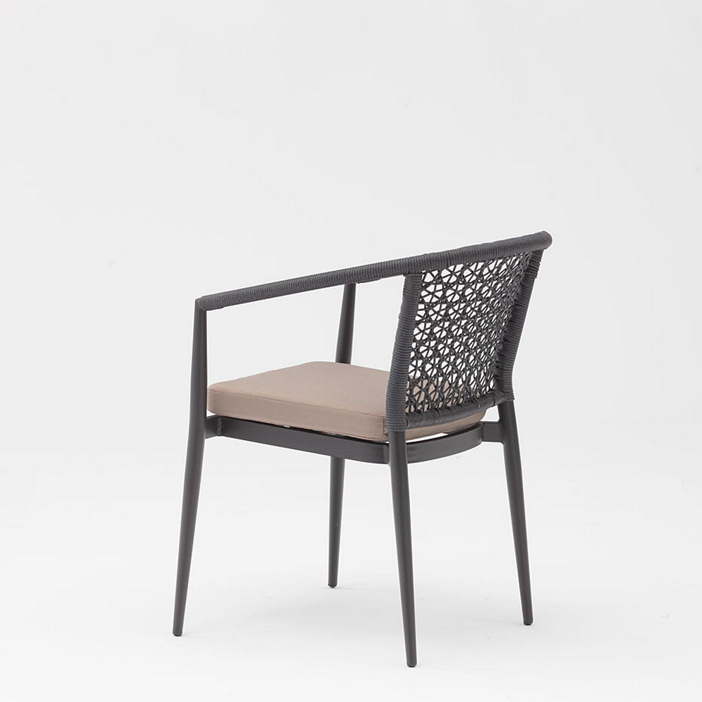 Hot New Technology Design Moderno Rotim Estrutura de Alumínio Jardim Terraço Praia Apoio de Braço Lazer Cadeira de Rattan ao Ar Livre