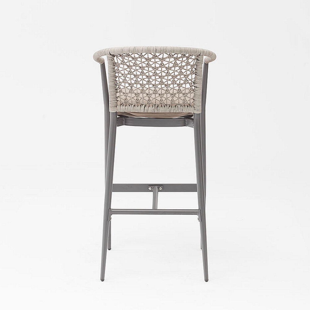 Popularidade de nova tecnologia de design moderno em vime Estrutura de alumínio Terraço Família Apoio de braços Lazer