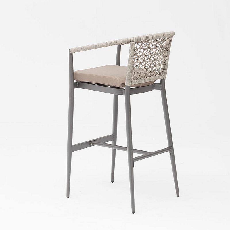 Popularidade de nova tecnologia de design moderno em vime Estrutura de alumínio Terraço Família Apoio de braços Lazer