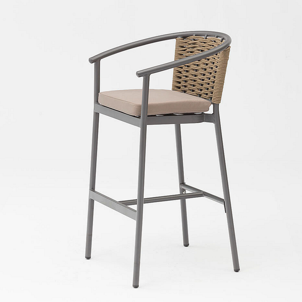 Novo protetor solar durável de alta qualidade de alta qualidade à prova d 'água moderna corda tecida no terraço do jardim