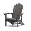 Pátio de jardim ao ar livre à prova d'água de alta qualidade Beach Classic Folding Lounge Plástico rígido Compensado de madeira compensada Móveis para cadeiras de Adirondack