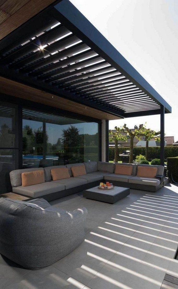 Toldo de jardim de alumínio para exterior motorizado elétrico retrátil independente resistente ao vento à prova d'água