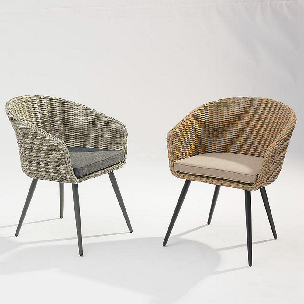 Protetor solar durável à prova d'água de alta qualidade de alta qualidade, jardim externo de alta qualidade, praia, cadeira de vime tecida