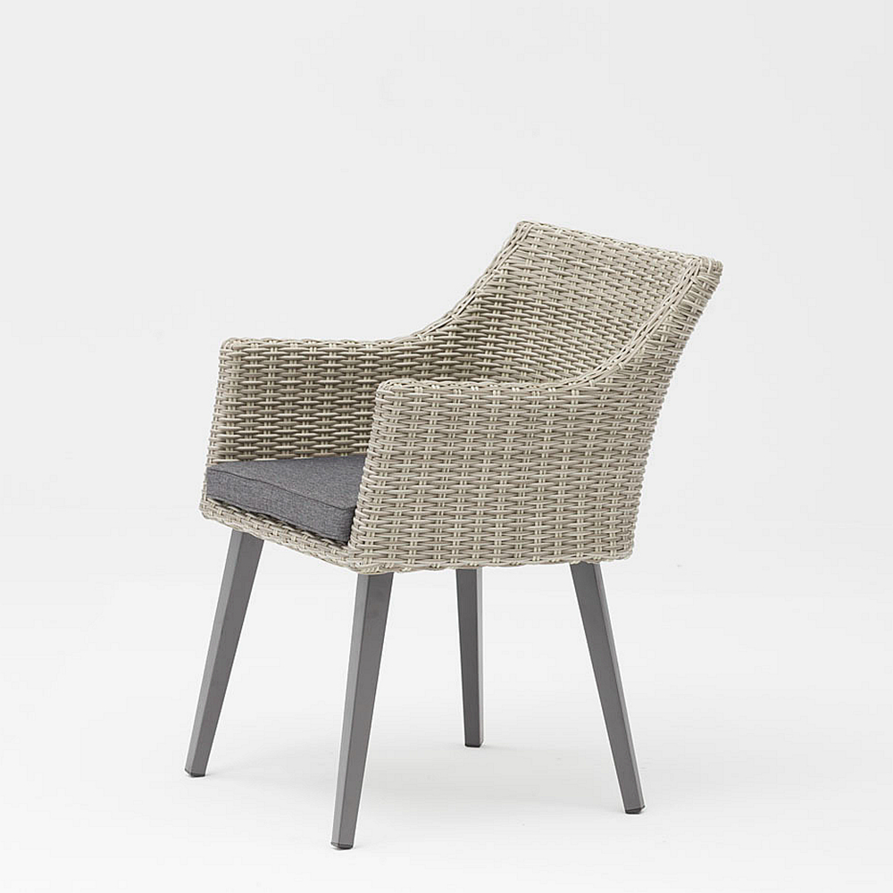 Novo Craft Design Moderno Rattan Pátio Jardim Cor Praia Cadeira de Braço Lazer Cadeira de Rattan ao Ar Livre