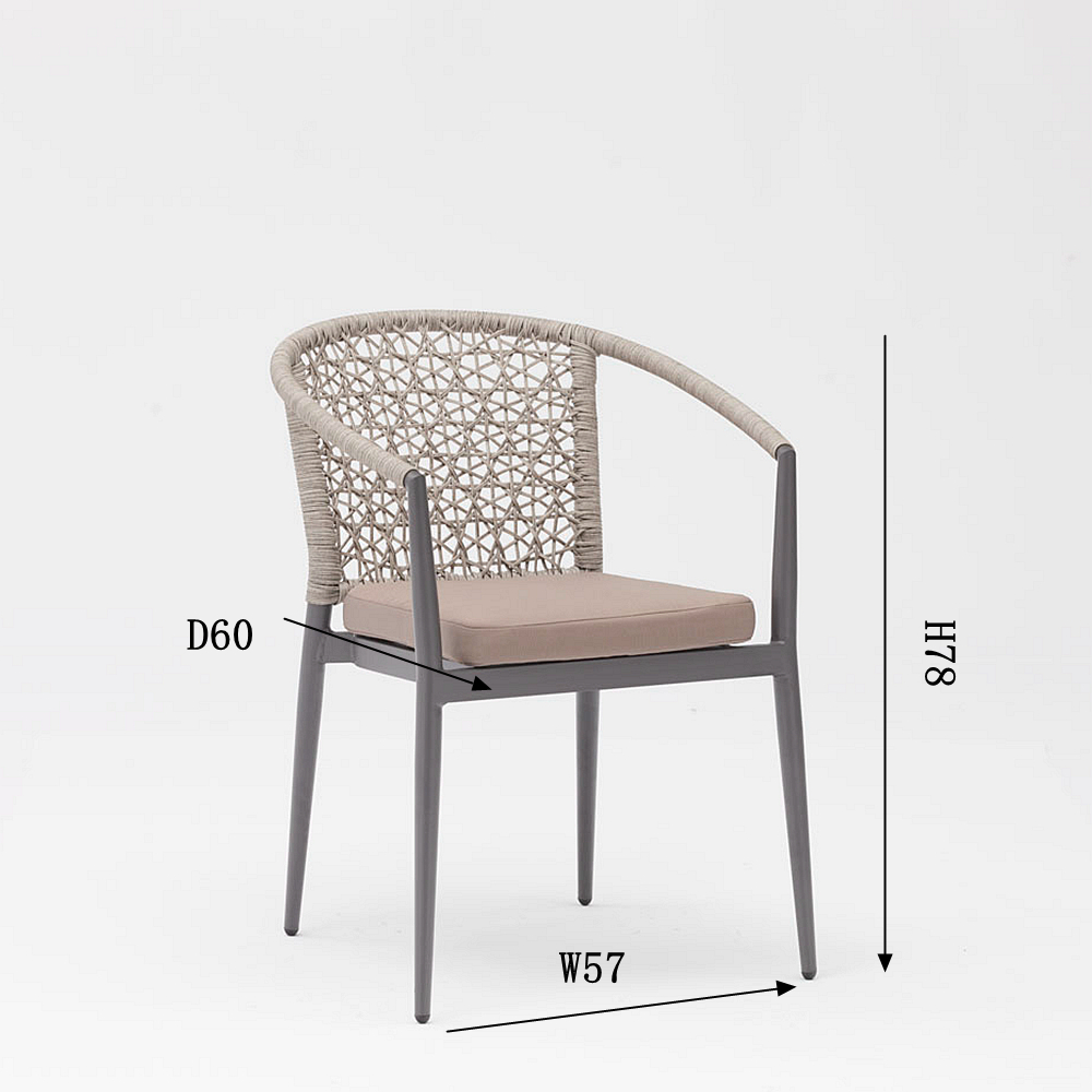 Hot New Technology Design Moderno Rotim Estrutura de Alumínio Jardim Terraço Praia Apoio de Braço Lazer Cadeira de Rattan ao Ar Livre