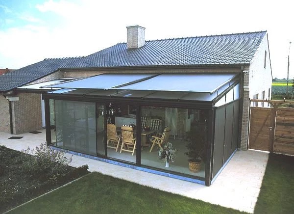 Janela de teto retrátil personalizada para jardim externo