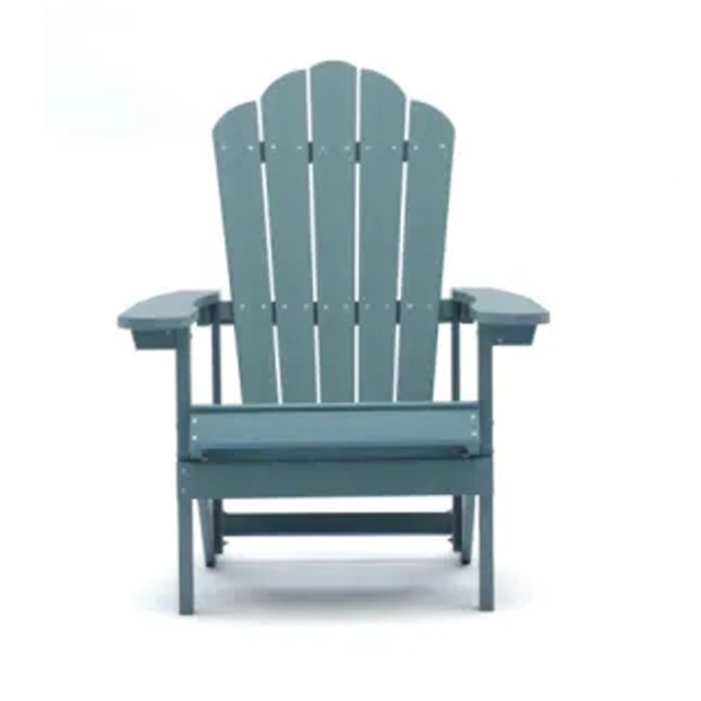 Pátio de jardim ao ar livre à prova d'água de alta qualidade Beach Classic Folding Lounge Plástico rígido Compensado de madeira compensada Móveis para cadeiras de Adirondack