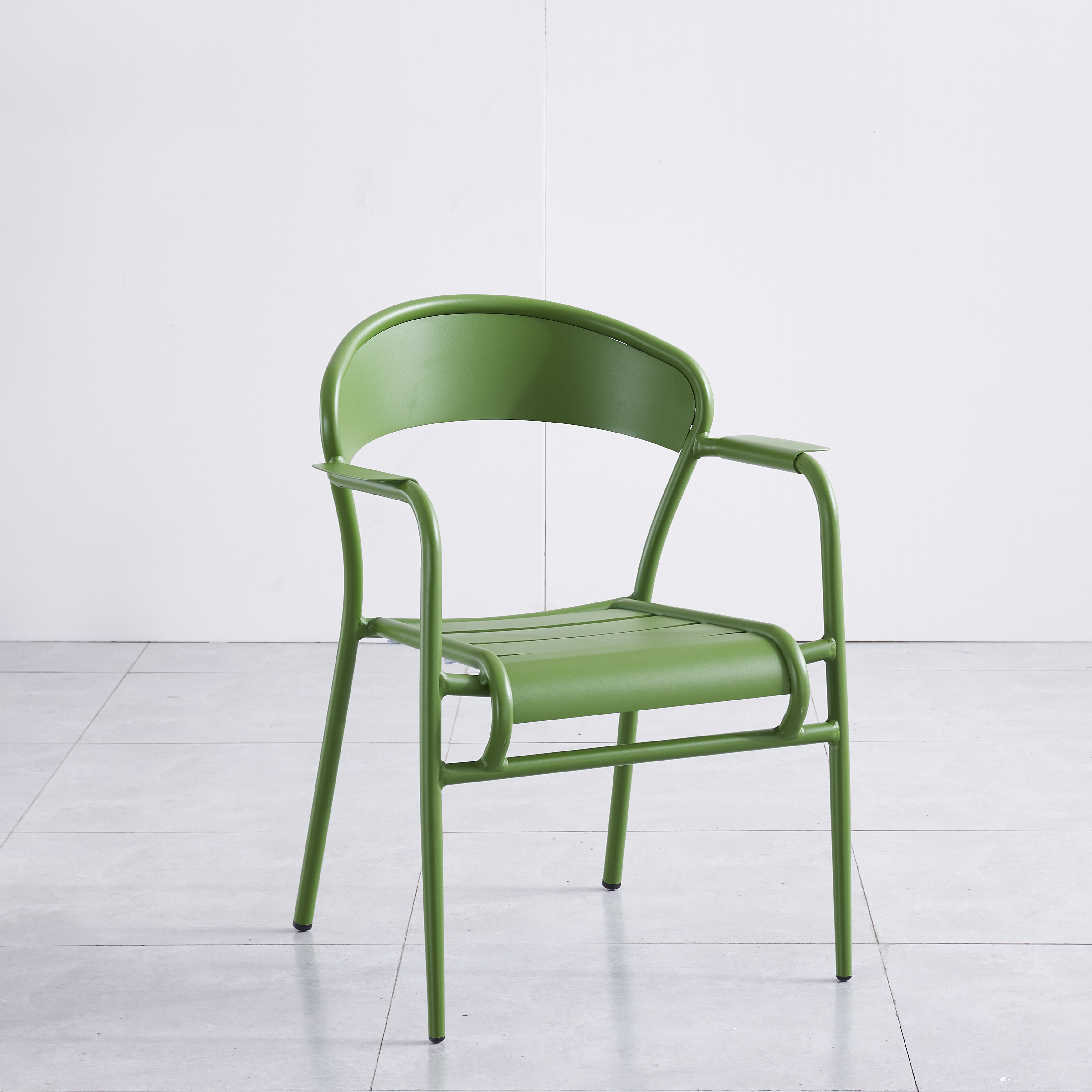 Bistrô Jantar Jardim ao ar livre Restaurante Pátio Fast food Metal Alumínio Cadeiras empilháveis ​​Conjuntos de mesa Móveis