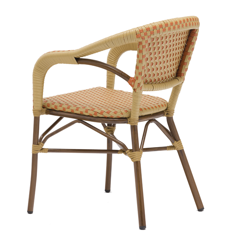 Elegante café interno ou externo barato restaurante casa móveis de alumínio cadeiras de jardim