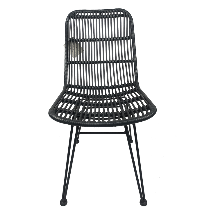 Moderno Jardim Ao Ar Livre Café Cadeira De Lazer Restaurante Pátio Jantar Cana-de-ferro Conjunto De Cadeiras De Vime / Vime