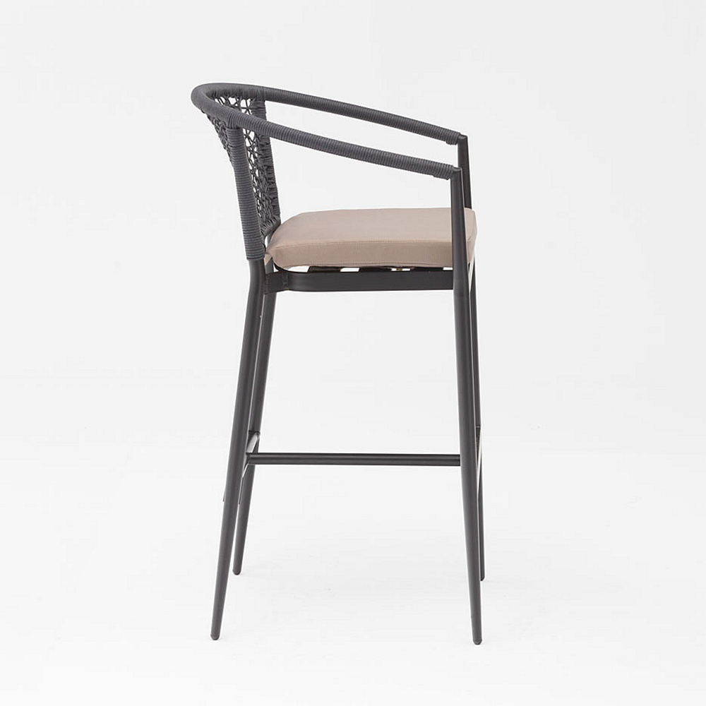 Popularidade de nova tecnologia de design moderno em vime Estrutura de alumínio Terraço Família Apoio de braços Lazer