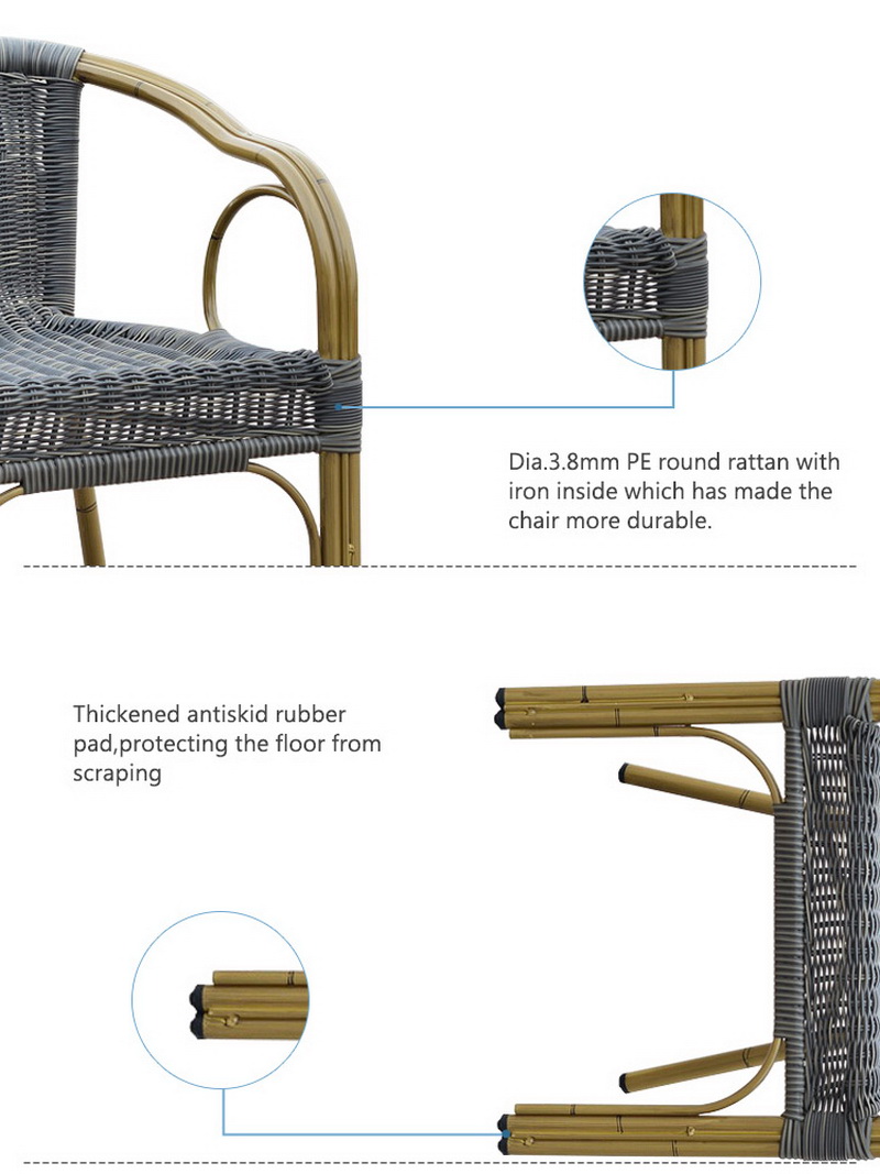 cadeira de vime preto