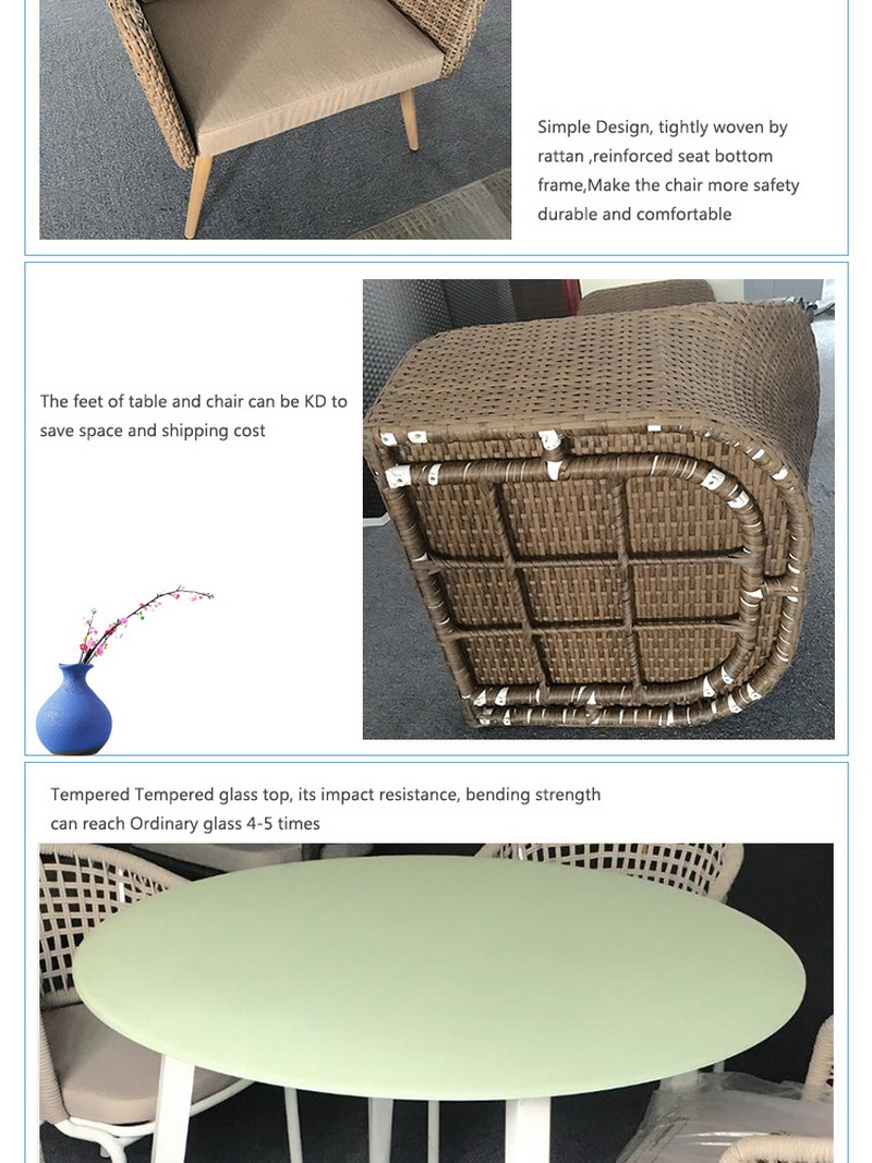 conjunto de mesa de sala de jantar redonda de vidro