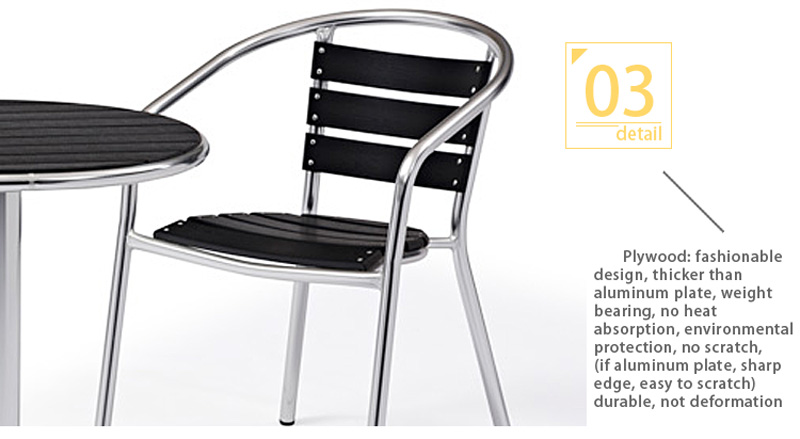 mesa e cadeiras de alum&iacute;nio