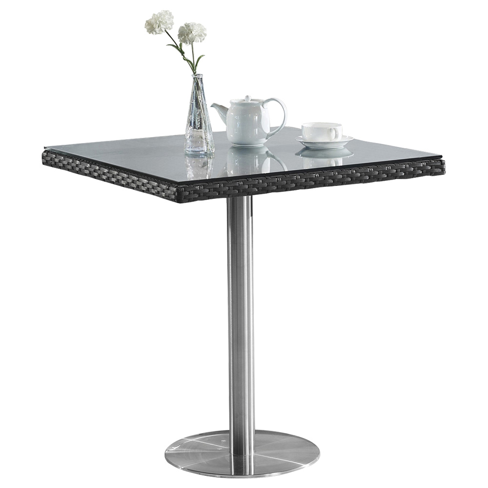 Conjunto De Mobiliário De Mesa E Cadeiras Pequena Varanda Ao Ar Livre