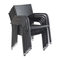 Conjunto de cadeiras de mesa fora Rattan pátio jardim bistrô