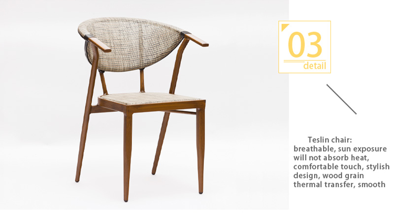 mesa e cadeiras de alum&iacute;nio ao ar livre