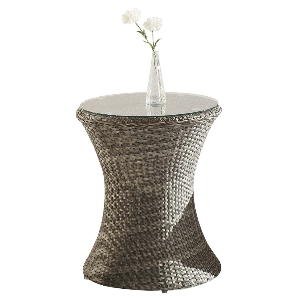 Grupo secional do sofá do canto do Rattan da mobília ao ar livre barata do pátio