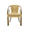 Rattan preto exterior moderno que janta cadeiras para a venda