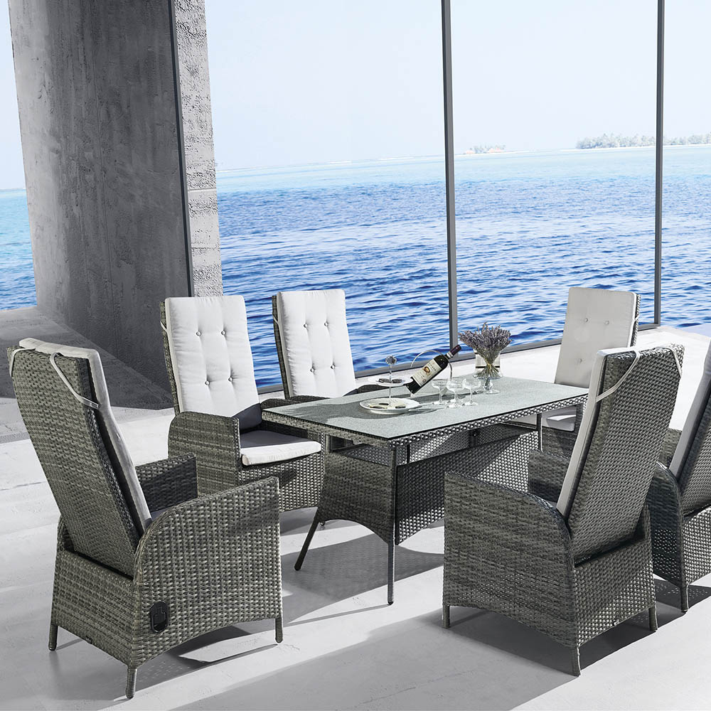 Mesas de restaurante ao ar livre e cadeiras móveis de assentos para venda