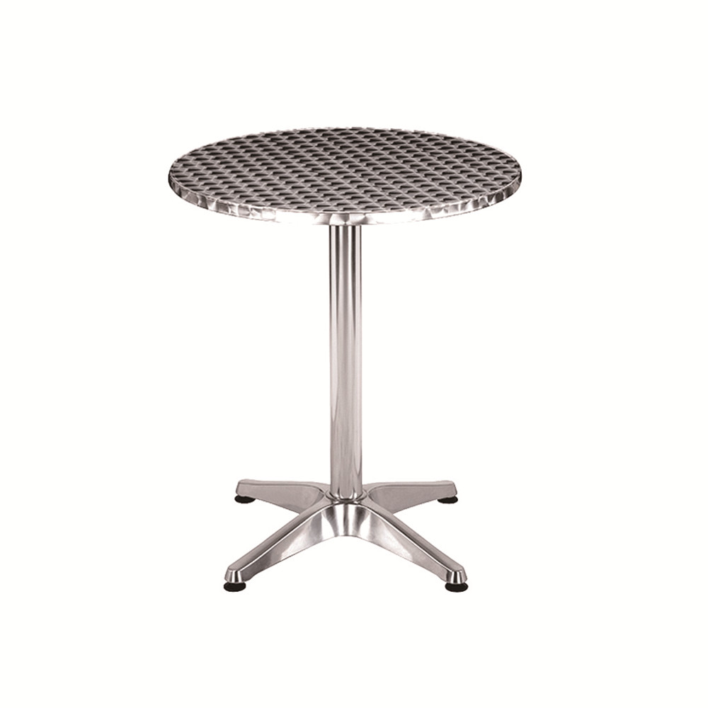 Mesa de bar redonda alta alta coquetel ao ar livre