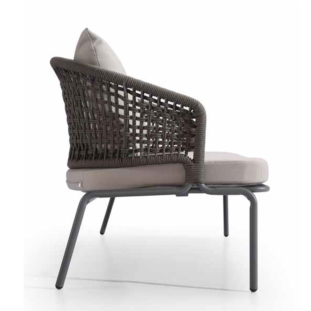 O pátio de alumínio do Rattan da mobília barata do jardim ajusta a venda