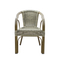 Rattan preto exterior moderno que janta cadeiras para a venda