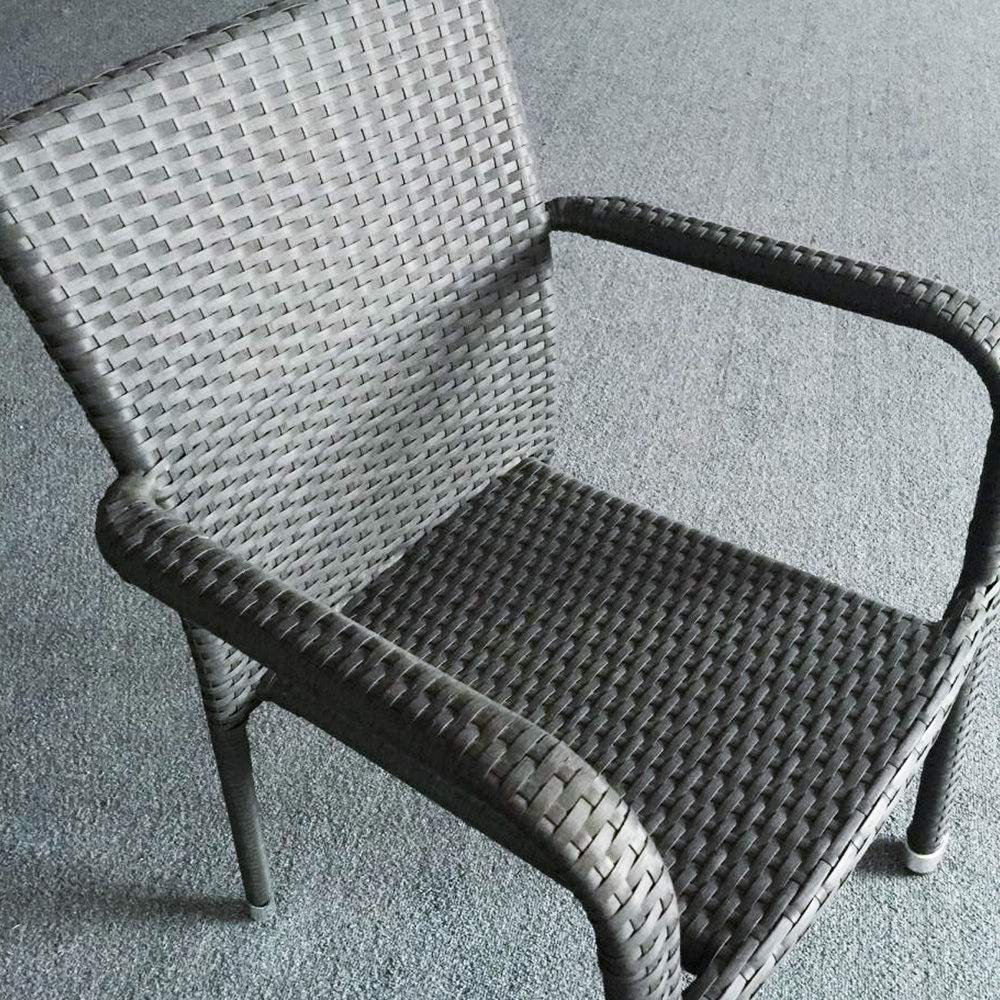 Conjunto de cadeiras de mesa fora Rattan pátio jardim bistrô