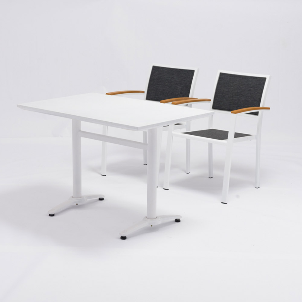 Design de cadeiras de sala de jantar de tecido preto moderno