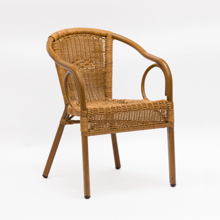 Cadeira de bambu da mobília do Rattan do metal do jardim dos restaurantes para a venda