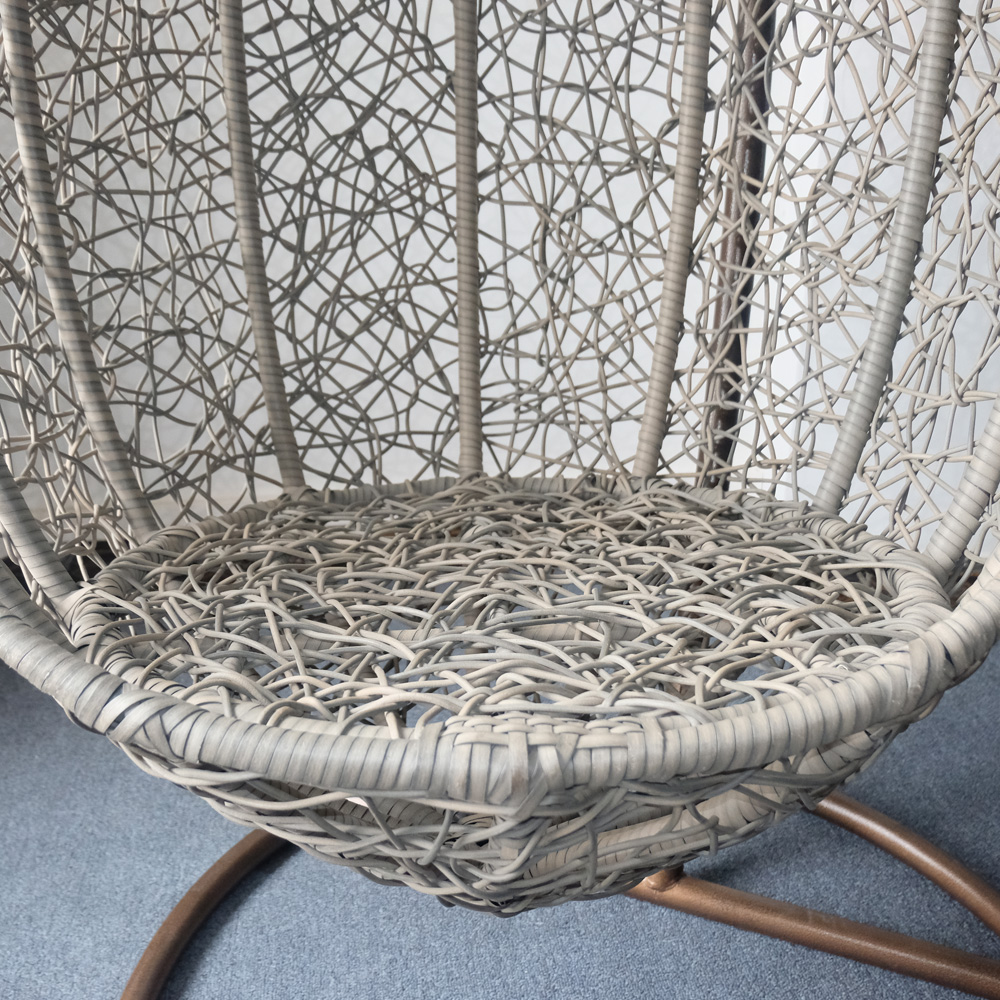 Balanço de cadeira de ovo pendurado ao ar livre Rattan