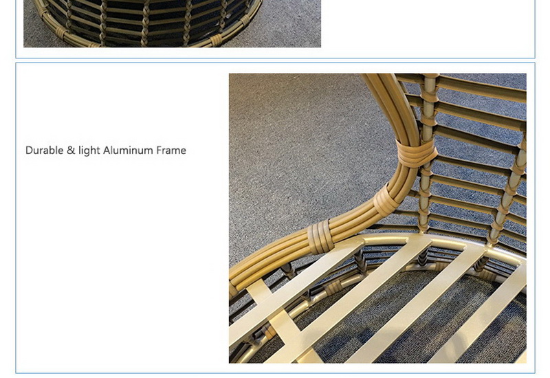 conjunto de sof&aacute; de vime ao ar livre