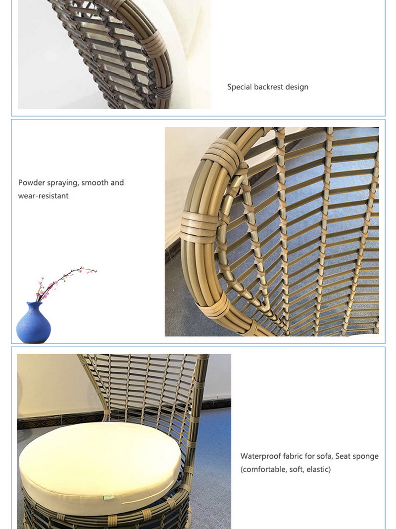 conjunto de sof&aacute; de vime cinza