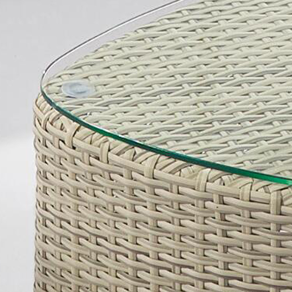 Venda por atacado pequena do sofá do canto do jardim do Rattan de 2 Seater