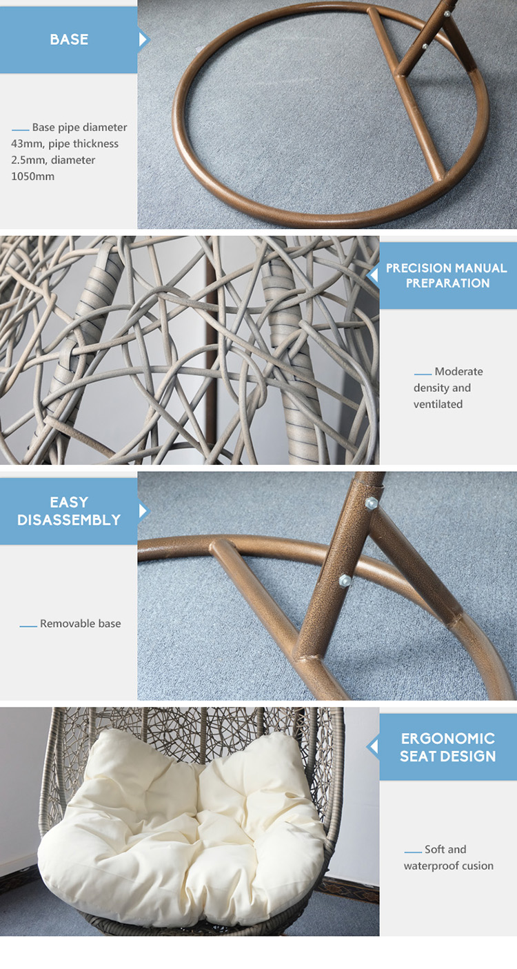 cadeira de ovo ao ar livre