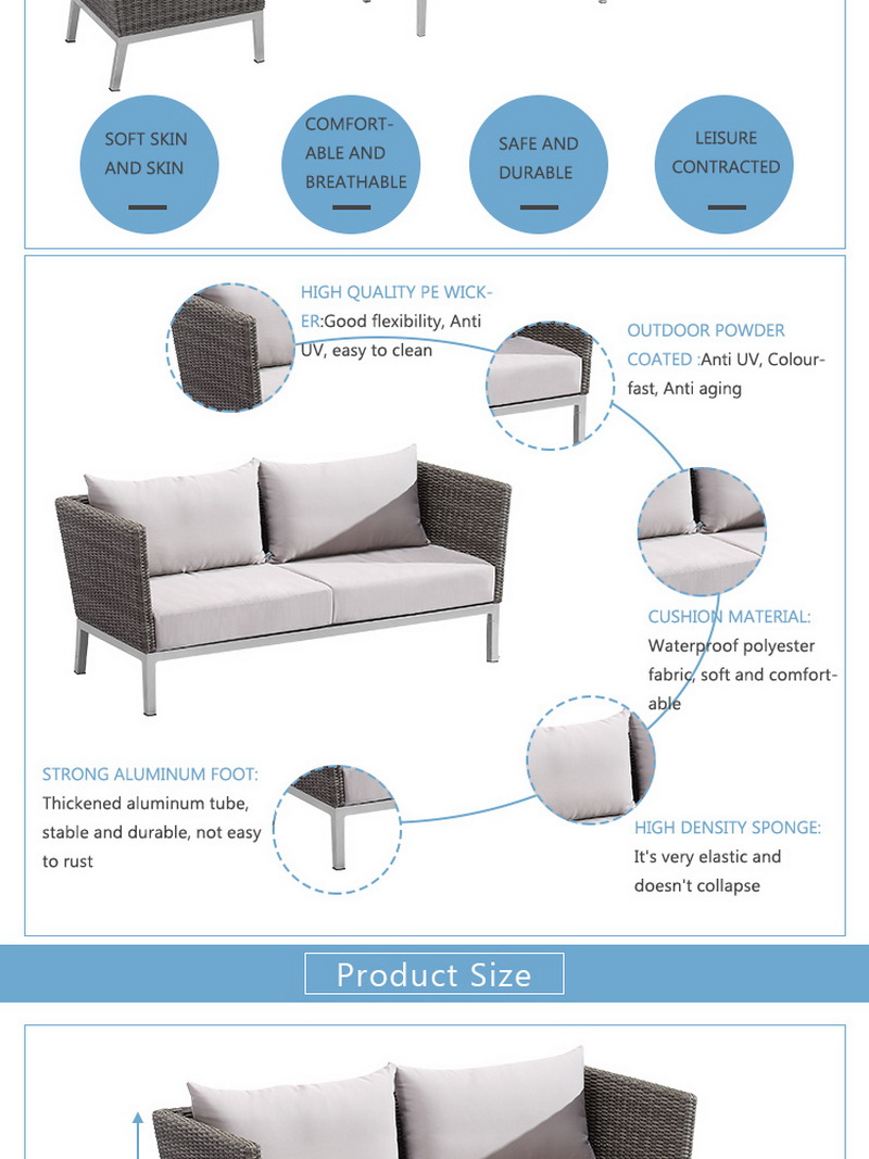 conjunto de sof&aacute; ao ar livre